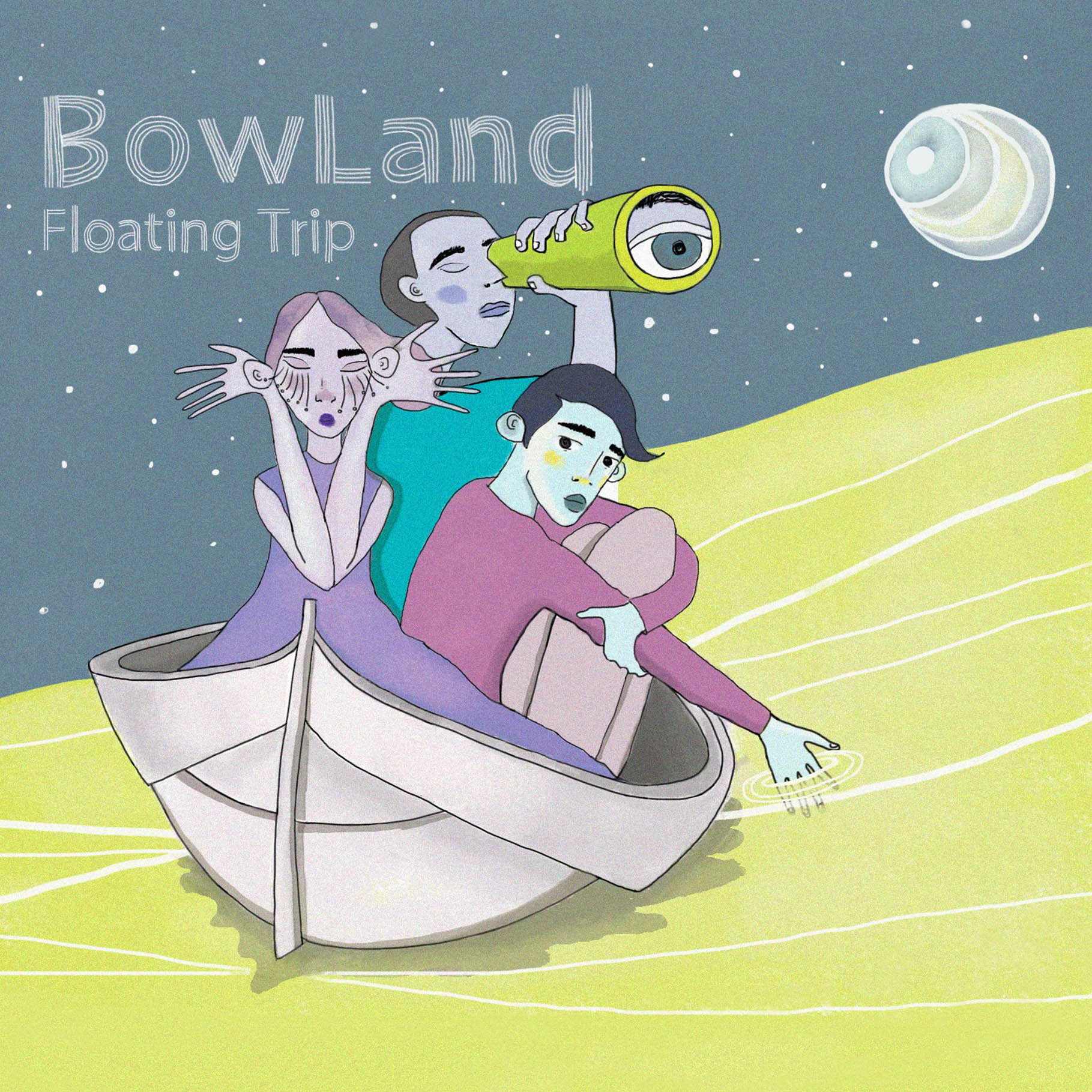 The cover of "Floating Trip", Bowland's debut album, by singer Lei Low